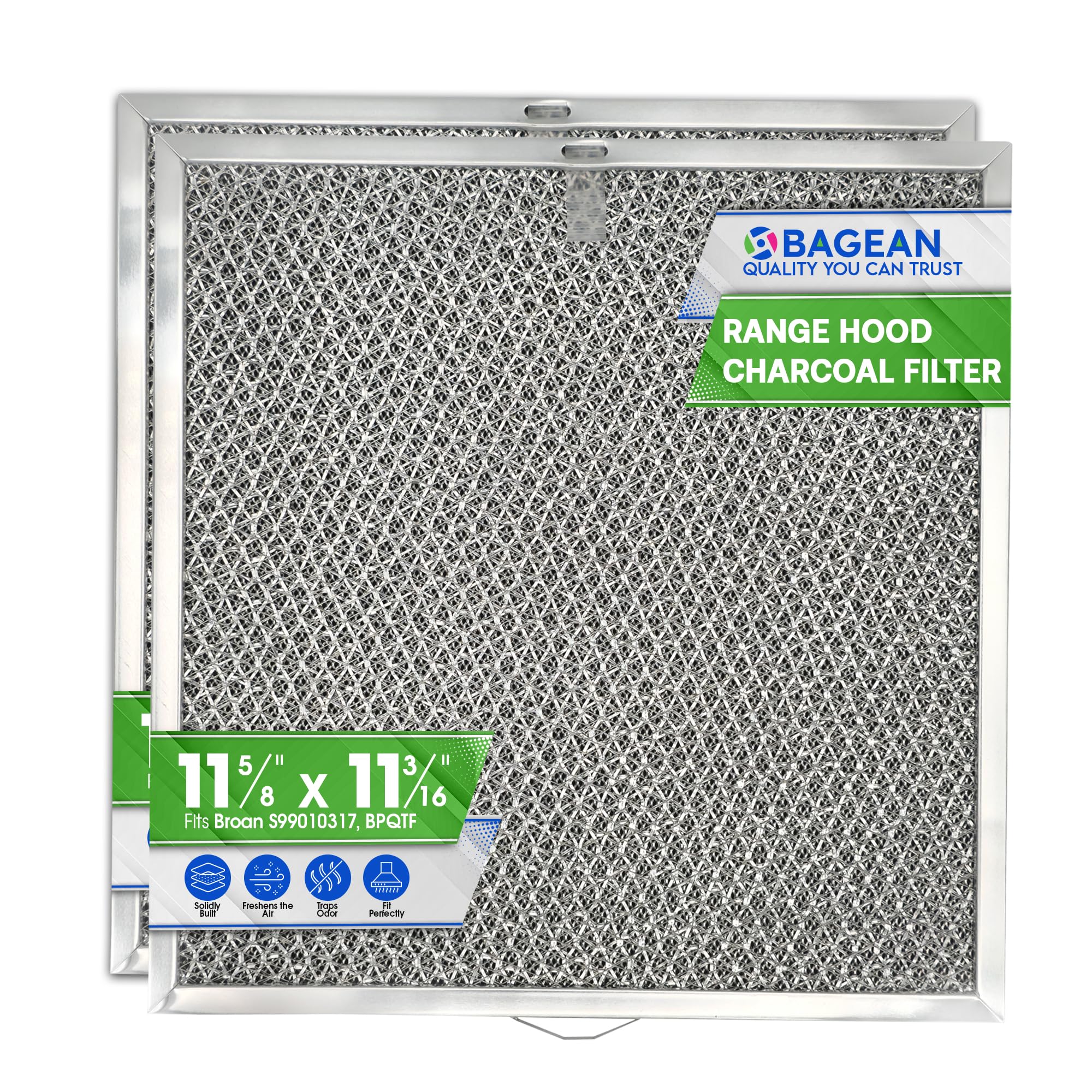 Stove Vent Filter 11.6x11.2” 99010317 Fits Nutone Broan Range Hood Filter