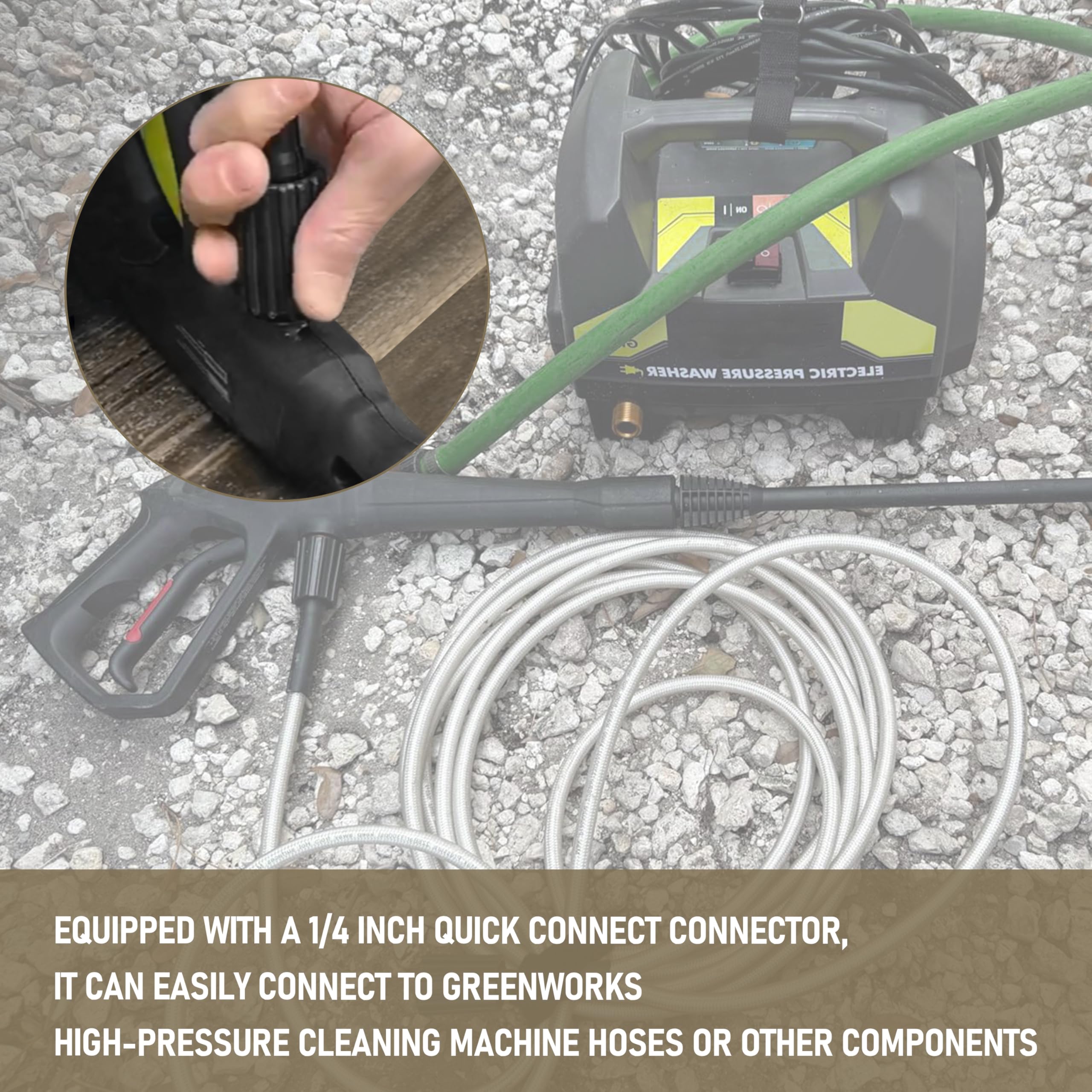 Universal Pressure Washer Hose Replacement for Greenworks Power Washe