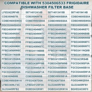 5304506533 Dishwasher Filter Base Compatible With Frigidaire Dishwasher