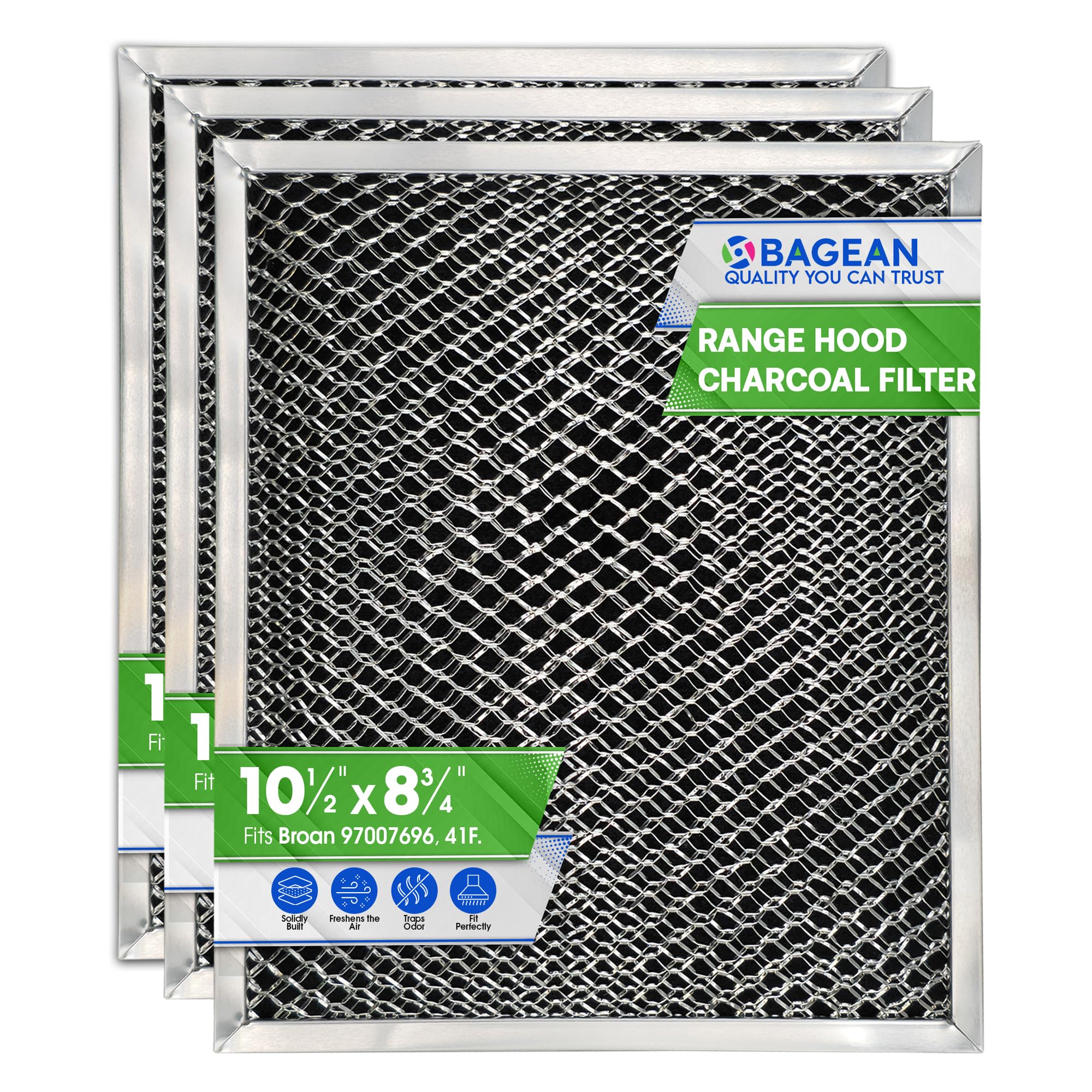 Stove Vent Filter 10.5"x8.8" 97007696 Fits Nutone Broan Range Hood Filter
